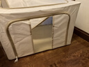 登比布艺收纳箱衣服棉被整理箱玩具衣物储物箱百纳箱 米色66L2只装 实拍图
