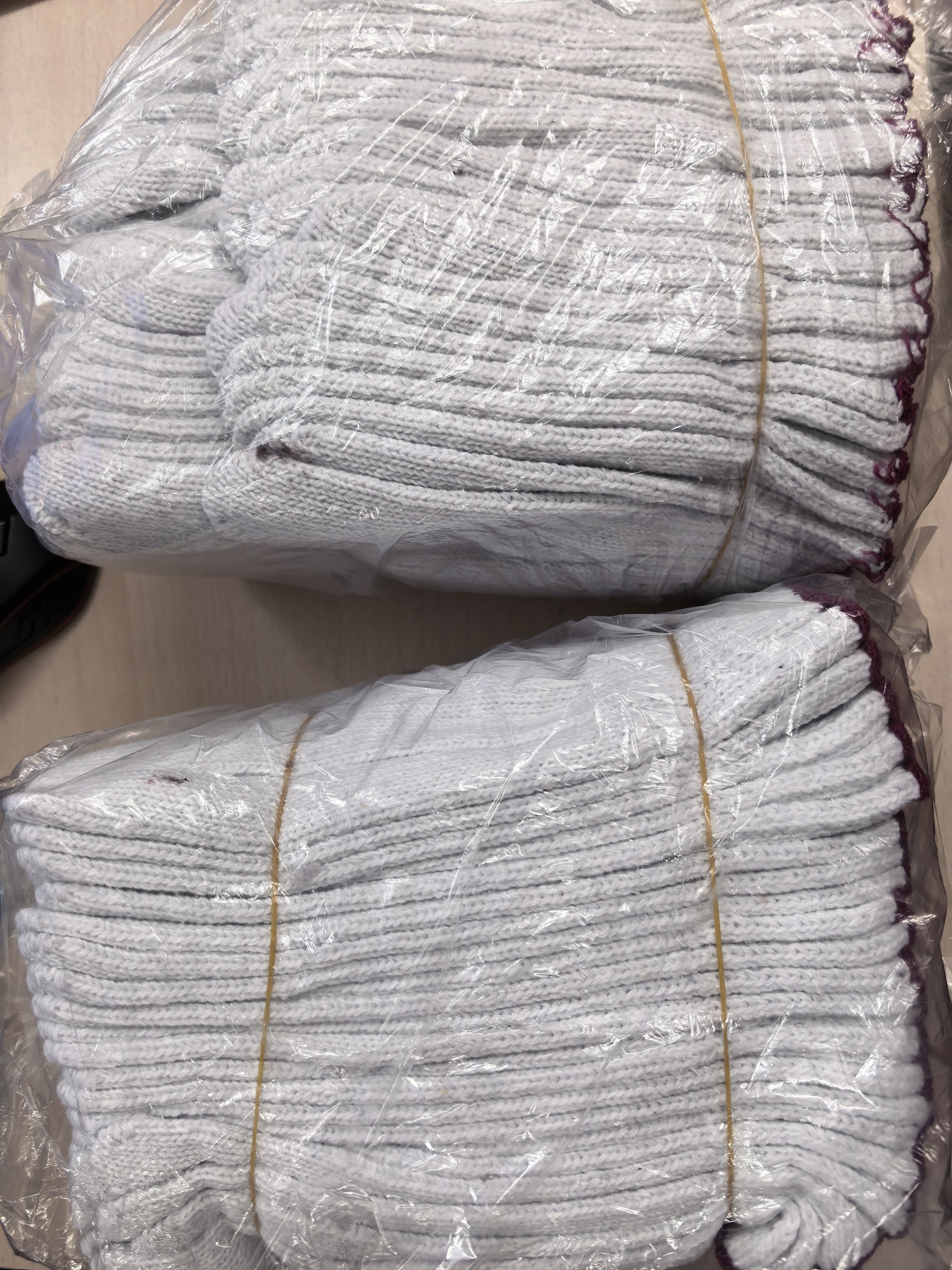 蓝巨人棉线手套工作劳保耐磨工地干活工厂机修汽修修车工人棉纱手套 （12双）白色800男士大号加厚 劳动防护手套批发 实拍图