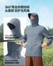 蕉下（beneunder）冰丝防晒衣服男外套防紫外线凉感透气户外钓鱼AL936浅炭灰XL 实拍图