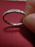 周大福简约几何PT950铂金戒指 13号 PT163142生日礼物 实拍图