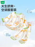 迷你木木屋儿童睡衣春夏男女童薄家居服套装夏天薄款服装 白/绿童话森林 100 实拍图