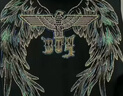 BOY LONDON【灿若繁星】春情侣风外套潮牌刺绣开衫连帽卫衣N06904 黑色七彩翅膀 L 实拍图