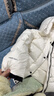 波司登（BOSIDENG）冬季羽绒服鹅绒女士泡芙加厚时尚百搭立领外套商场热卖同款 【店长推荐】幻境白8625 S 160/84A充绒量181g 体重约100-110斤 实拍图