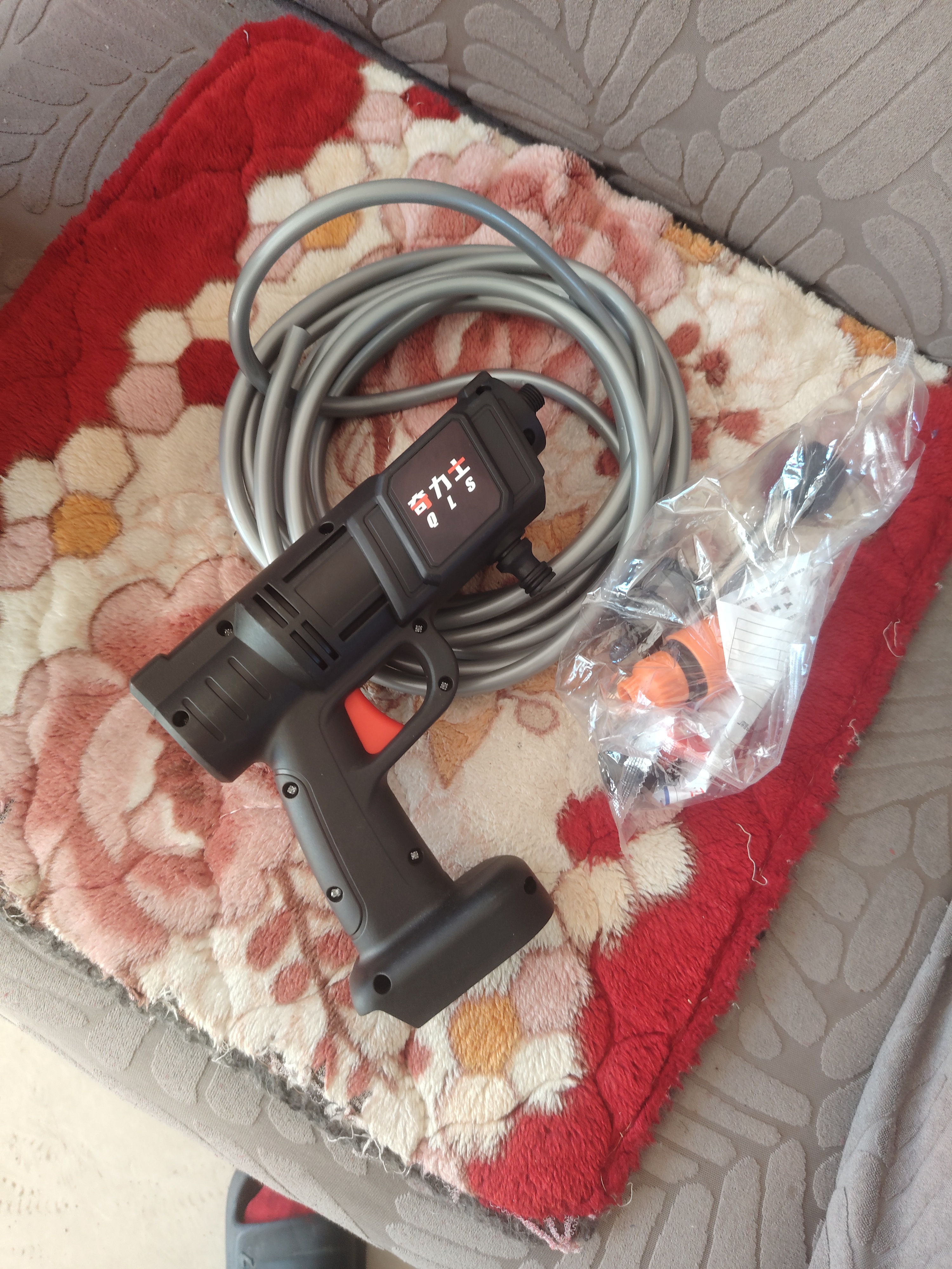 奇力士德国洗车水枪高压家用洗车水喷枪高压水枪冲洗车机无线锂电大功率 480W 全铜电机【单电10节】5米管防爆管+礼包 德系顶配家用洗车浇花清洗庭院洗空调喷农药强力洗地 实拍图