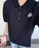 卡帕（Kappa）背靠背夏运动短袖polo衫2026新款男士宽松t恤半袖上衣K0D32PD01D 【修身/轻盈/柔软】黑色-990A XL （推荐尺码180/100A） 实拍图