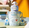 杯具熊（BEDDYBEAR）开口笑双饮盖儿童保温杯带吸管水杯316钢大容量保温壶600ML大耳狗 实拍图