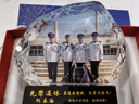 诺贝曼水晶光荣退休纪念品教师离职高档实用照片定制摆件毕业礼物送老师 大号冰山（单张透明照片）水晶底 实拍图