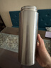 万象（WANXIANG）保温杯男士车载大容量水杯H11L礼盒装银色500ML商务带滤网泡茶杯 实拍图