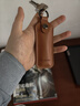 帝伊工坊真皮U盘收纳包防丢外壳适用闪迪金士顿爱国者海康威视优盘U盾包小牛皮商务防丢钥匙扣挂件保护套 实拍图
