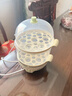 小熊（Bear）煮蛋器蒸蛋器单双层家用高温断电迷你早餐鸡蛋羹蒸鸡蛋器蒸蛋机炖蛋器便携式电蒸锅煮鸡蛋神器 双层 ZDQ-B14Q1【无蒸碗】 实拍图