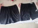 阿迪达斯短裤男夏季透气薄款宽松休闲运动梭织五分裤 黑/白 3CS-BW  2XL  实拍图