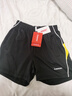 川崎KAWASAKI羽毛球服 男女中性款休闲运动短裤子运动裤透气排汗黑色YMB-181 S 实拍图
