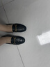 百丽母亲节礼物羊皮英伦风乐福小皮鞋春平底豆豆女单鞋JD021 黑色 36 实拍图