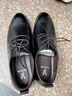 意尔康男鞋圆头商务正装鞋春秋单鞋系带皮鞋德比婚鞋 53449W 黑色 43 实拍图
