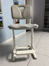 育才儿童学习椅子中小学生写字椅写作业可升降调节家用书桌椅靠背座椅 云感款升降40-52cm+脚踏 灰色科技皮 实拍图