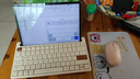 B.O.W 航世 K150 ipad蓝牙键盘鼠标套装pro带卡槽办公键鼠 男女生适用安卓ipad平板笔记本电脑无线键鼠 奶咖色【三蓝牙键盘+粉鼠标】丨支持多设备连接 实拍图