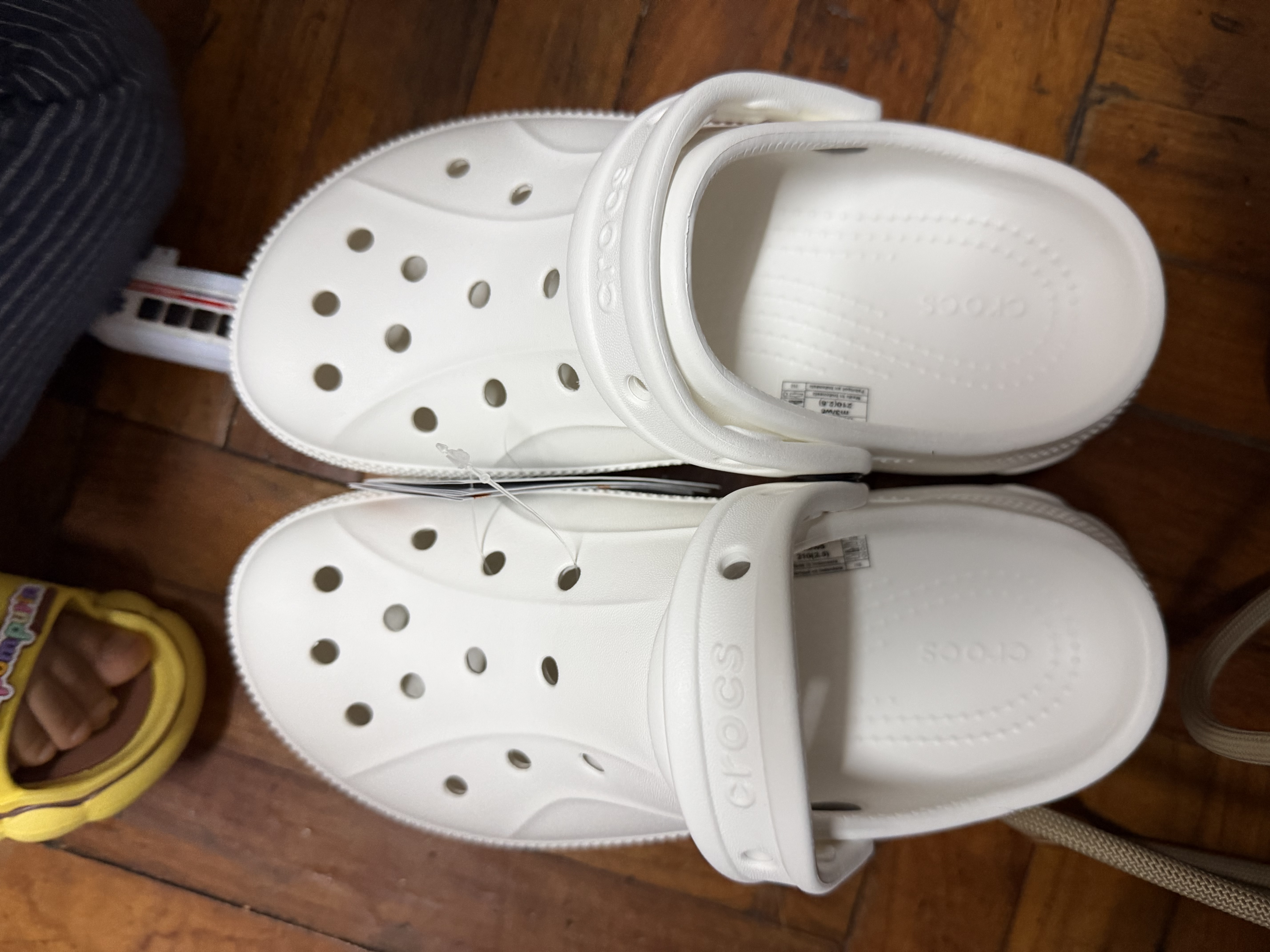 卡骆驰（CROCS）贝拉洞洞鞋沙滩鞋包头女鞋厚底拖鞋|210062 白色-100（含智必星） 35 (210mm) 实拍图