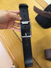 牛当家真皮皮带男牛皮腰带针扣头层牛皮1101 生日礼物 黑色 115cm 实拍图