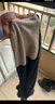 浪莎秋裤男单件纯棉薄款羊毛抑菌护膝男士棉毛裤保暖线裤衬裤深灰 XL 实拍图