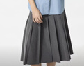 优衣库女装宽褶中裙/半身裙裙子479916 488364 488364/08深灰色 S 实拍图