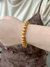 宝蒂兹（Potticy）黄金猫眼手链 999足金爆闪转运珠手串纯金珠手饰男女款节日礼物 ZBHJSL115 卡8猫眼金珠手链 实拍图