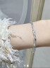中国黄金（CHINA GOLD）莫比乌斯环银手镯足银时尚款素圈镯子银手环情人节生日礼物送女友 【今/次日达】莫比乌斯手镯 9.5g±0.5g 实拍图