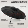 小米（MI）同款全自动雨伞成人男女双人折叠伞遮阳大号太阳伞防 简约黑【60骨全自动】 加固抗风/防晒/晴雨两用 实拍图