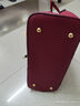 袋鼠（KANGAROO）中年时尚女包2026潮韩版女士手提包软皮单肩包斜挎妈妈包送礼物 酒红色 实拍图