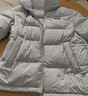 鸭鸭（YAYA）时空道宇羽绒服女短款立领秋冬季新款面包服厚款小个子情侣男外套 浅灰色(男女同款) M 【建议110-130斤】 实拍图