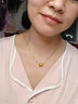 中国珠宝黄金项链女18k金项链女素链O字链锁骨链送女友老婆情人节生日礼物 18k金项链约0.5克 实拍图
