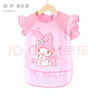 Hello Kitty儿童罩衣宝宝吃饭围兜防水饭兜围裙幼儿园反穿衣U4013美乐蒂粉S 实拍图