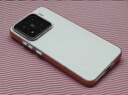 猩球卫士高级感防指纹适用小米15瓦楞条纹手机壳Xiaomi15保护套超薄瓦楞磨砂个性透明外壳简约轻奢时尚橙 实拍图