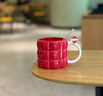 星巴克（Starbucks）红色格纹款马克杯(配搅拌棒)490ml陶瓷水杯咖啡桌面杯情人节礼物 实拍图