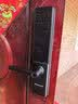 霍尼韦尔（Honeywell）智能门锁3500 双轴承高端握把AI指纹锁 电子锁防盗家用入户门锁 雅黑3500指纹款 实拍图
