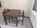 源氏木语实木餐桌家用小户型橡木饭桌北欧餐桌椅组合餐厅家具桌子 【14】胡桃色1.3米一桌四椅H28S33 实拍图