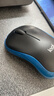 罗技（Logitech）M185鼠标 无线鼠标 办公鼠标 对称鼠标 黑色蓝边 带无线2.4G接收器 实拍图