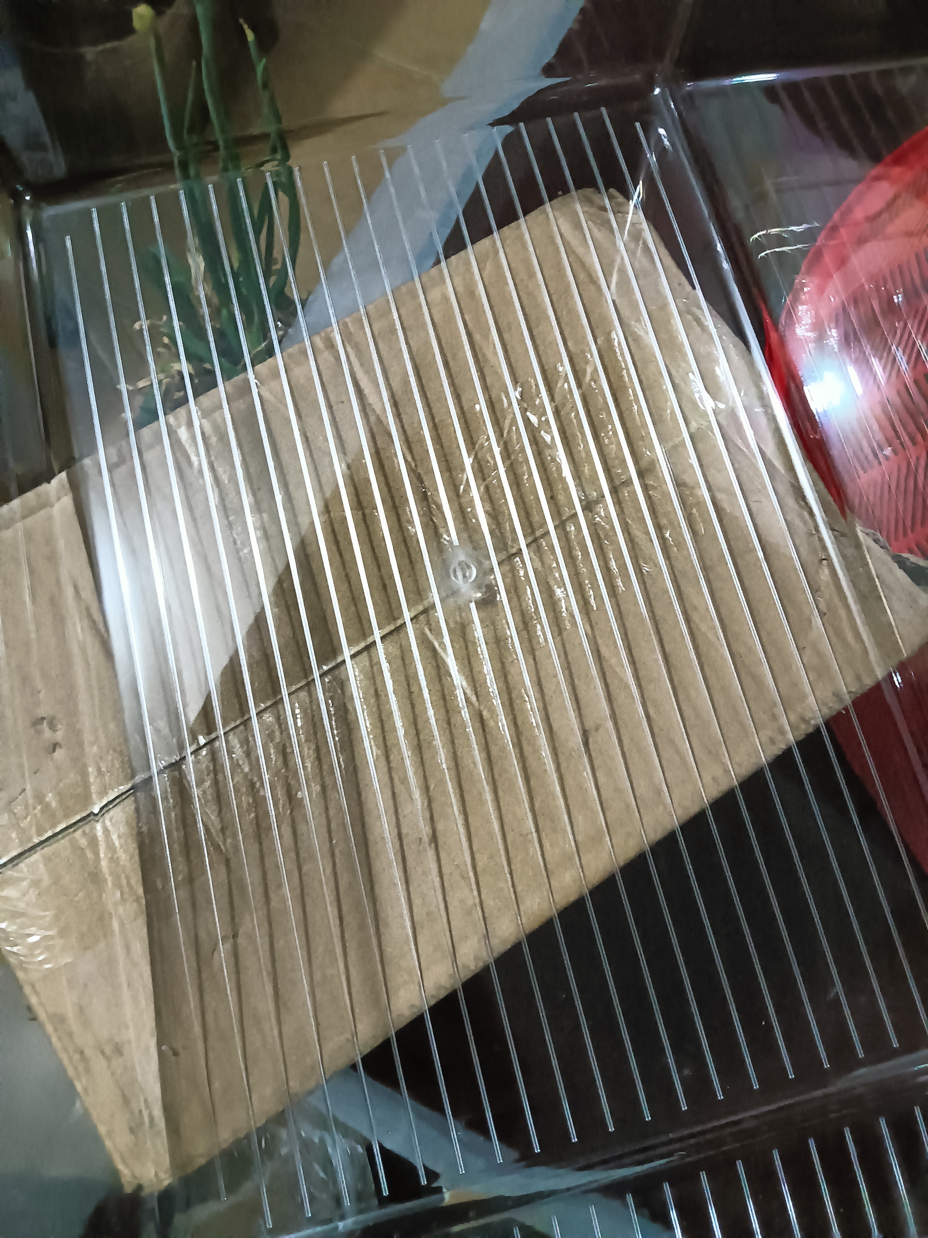 登比桌面收纳盒长方形透明塑料盒子零食杂物整理盒桌上多功能置物架 实拍图