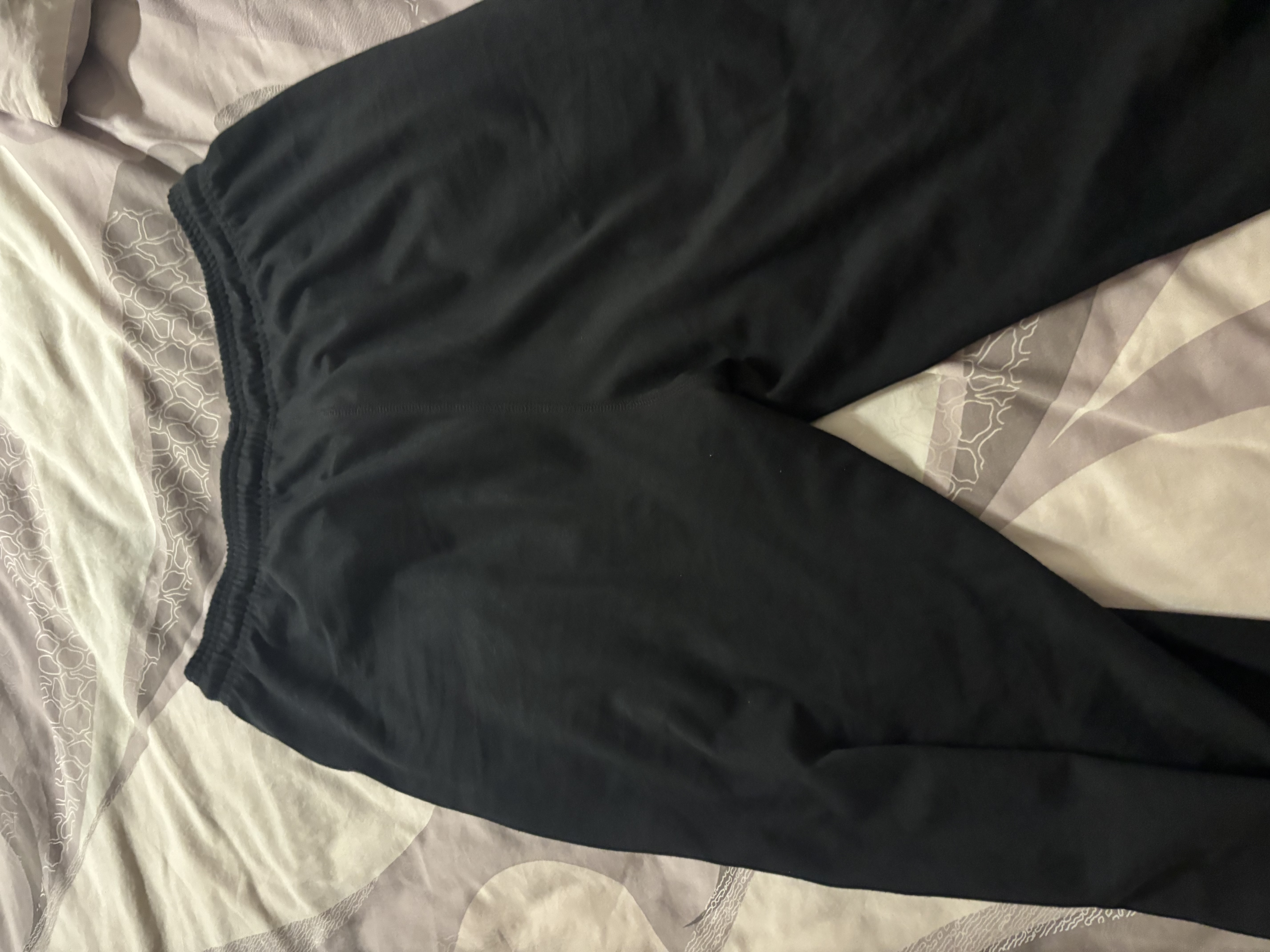 耐克（NIKE）男运动裤 夏季款 针织直筒休闲裤 纯棉吸汗 FQ4333-010 黑 XL 实拍图