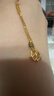 周六福（ZLF）  黄金项链女款足金999单子母链简约素链 计价 40cm-2.98g 实拍图