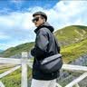 JEEP磁吸扣单肩斜挎包男士大容量机能胸包通勤机车骑行运动休闲邮差包 黑武士【快拆磁吸+多隔层】 实拍图