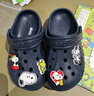CROCS卡骆驰贝雅儿童洞洞鞋户外包头童鞋沙滩鞋凉鞋拖鞋/207013/207012 深蓝色-410 28 (165mm) 实拍图