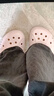 CROCS卡骆驰洞洞鞋贝雅洞洞鞋轻便运动鞋耐磨一脚蹬拖鞋休闲鞋|10126 裸粉-6PI 36 /37(220mm) 实拍图
