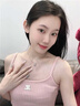 唯一施华洛世奇锆银项链女款生日礼物送女朋友礼物2026新款轻奢首饰 【施华洛世奇锆】海洋之心项链 实拍图