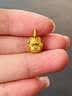 中国黄金（CHINA GOLD）招财猫黄金项链女款足金吊坠锁骨链挂坠情人节生日礼物送女友老婆 约0.35g 招财猫黄金吊坠【赠镀金银链】 实拍图