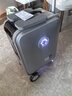 爱尔威（Airwheel）电动行李箱可骑行智能拉杆登机箱可坐可代步20英寸SL豪华版一银 实拍图