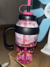【京东物流】水杯冰霸吸管杯高颜值学生茶水分离大容量杯子 肚肚杯1个-玫红色 实拍图