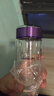 希诺单层玻璃杯子女士加厚泡茶杯便携车载时尚水杯XN-9055紫色 330ml 实拍图