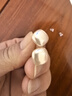 方形耳钉女新款爆款复古耳环轻奢高级感气质大气仿珍珠耳饰 香槟色12MM【一对装】 实拍图