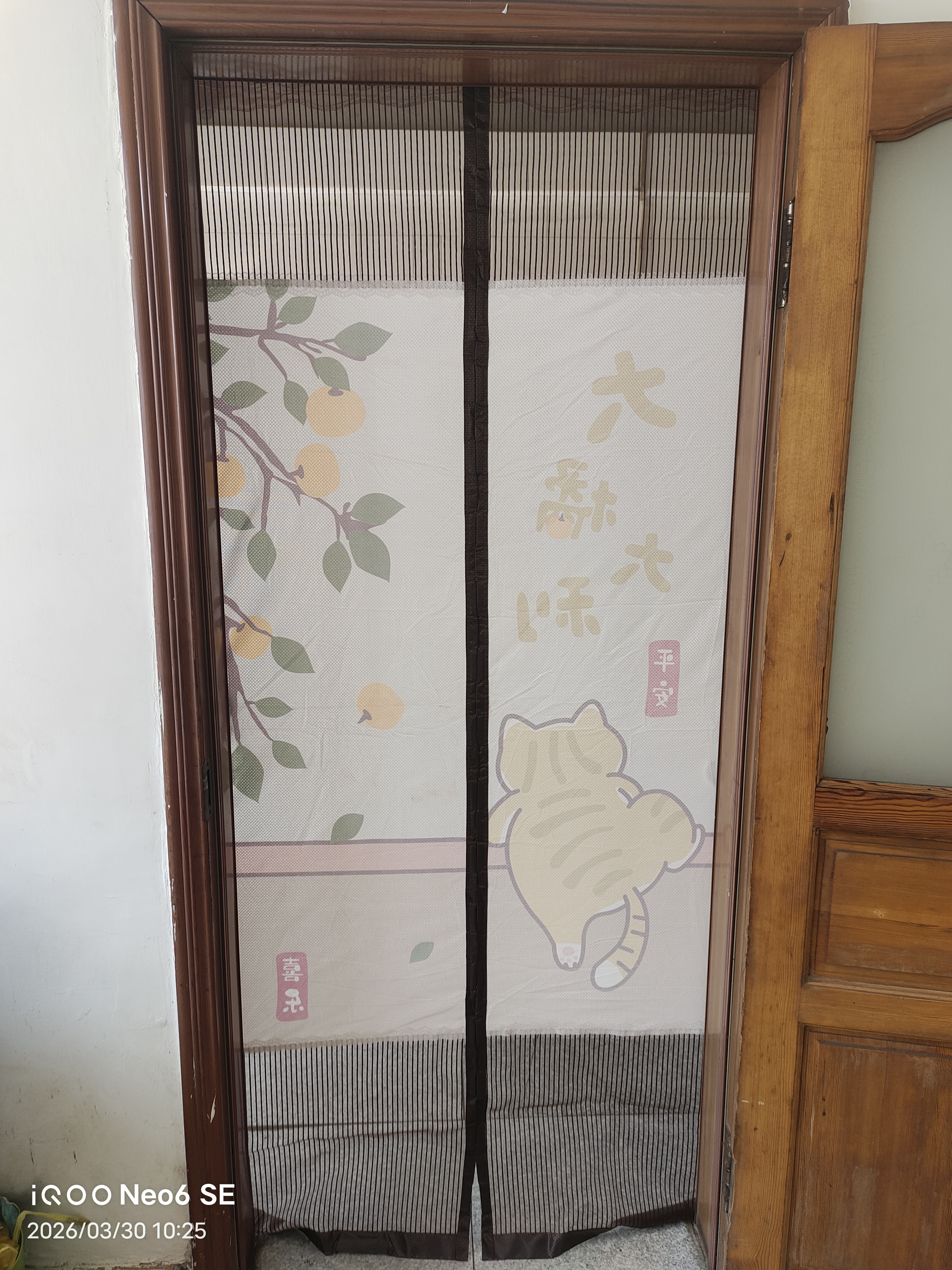 范爷家新中式夏季隐私遮挡防蚊门帘入户隔断帘家用厨房卧室免打孔磁吸 实拍图