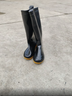 昔雨雨鞋男士防水鞋轻便胶鞋防滑雨靴子套鞋厨师鞋XY807 黑色高筒 40 实拍图